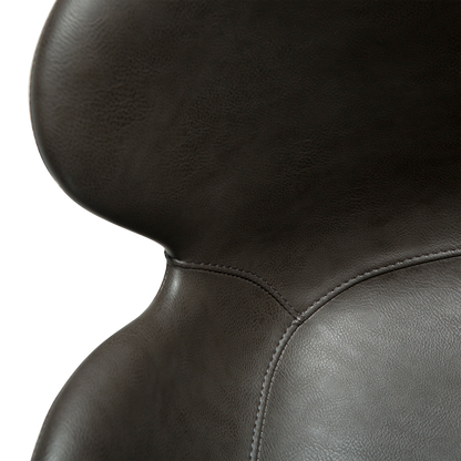 [var:Bezug=Vintage graues Kunstleder mit schwarzen Beinen] GAIA Sessel