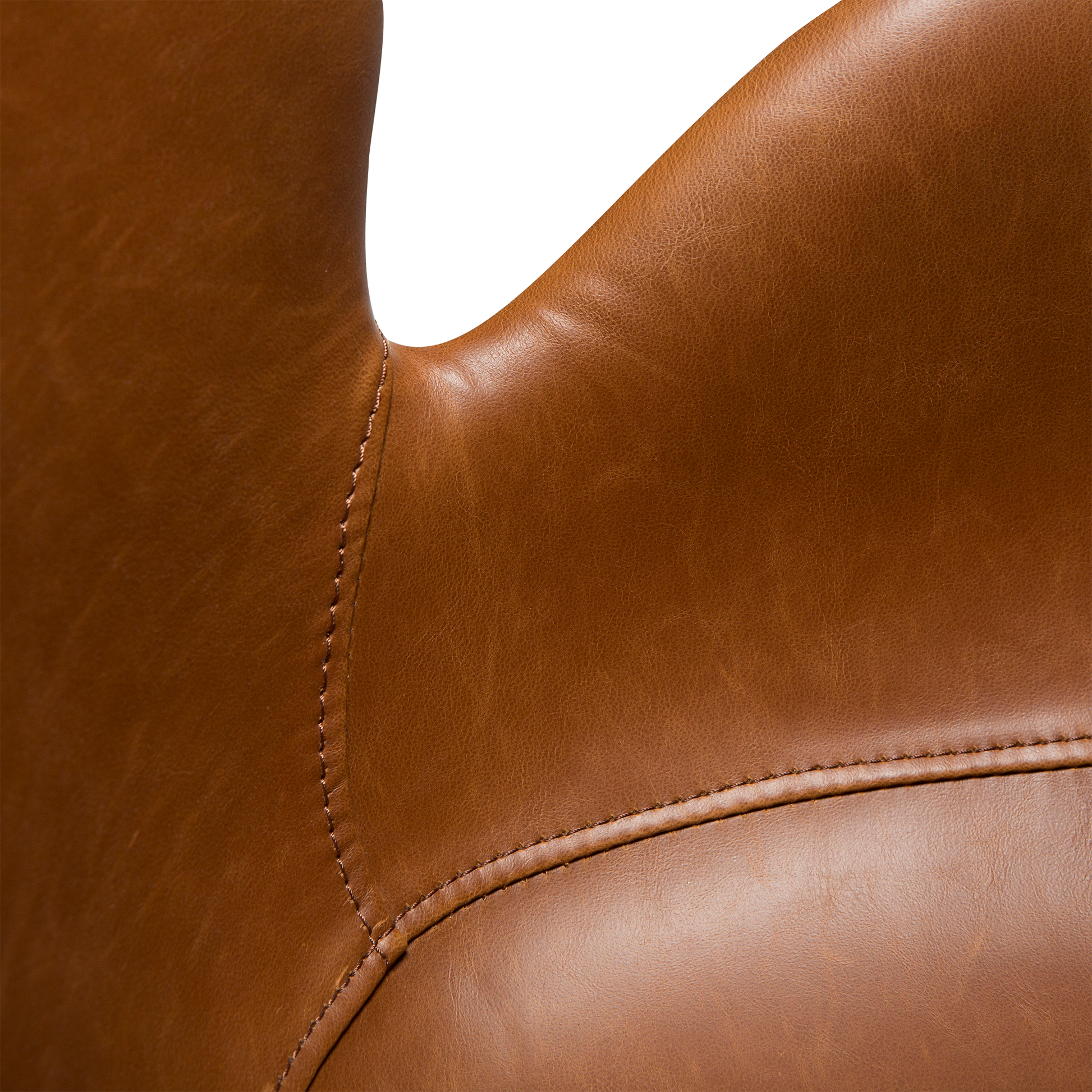 [var:Bezug=Vintage hellbraunes Kunstleder mit schwarzen Beinen] GAIA Sessel