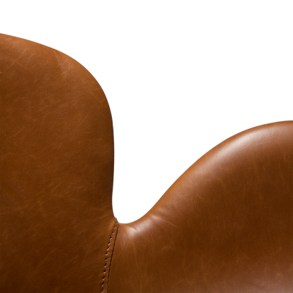 [var:Bezug=Vintage hellbraunes Kunstleder mit schwarzen Beinen] GAIA Sessel