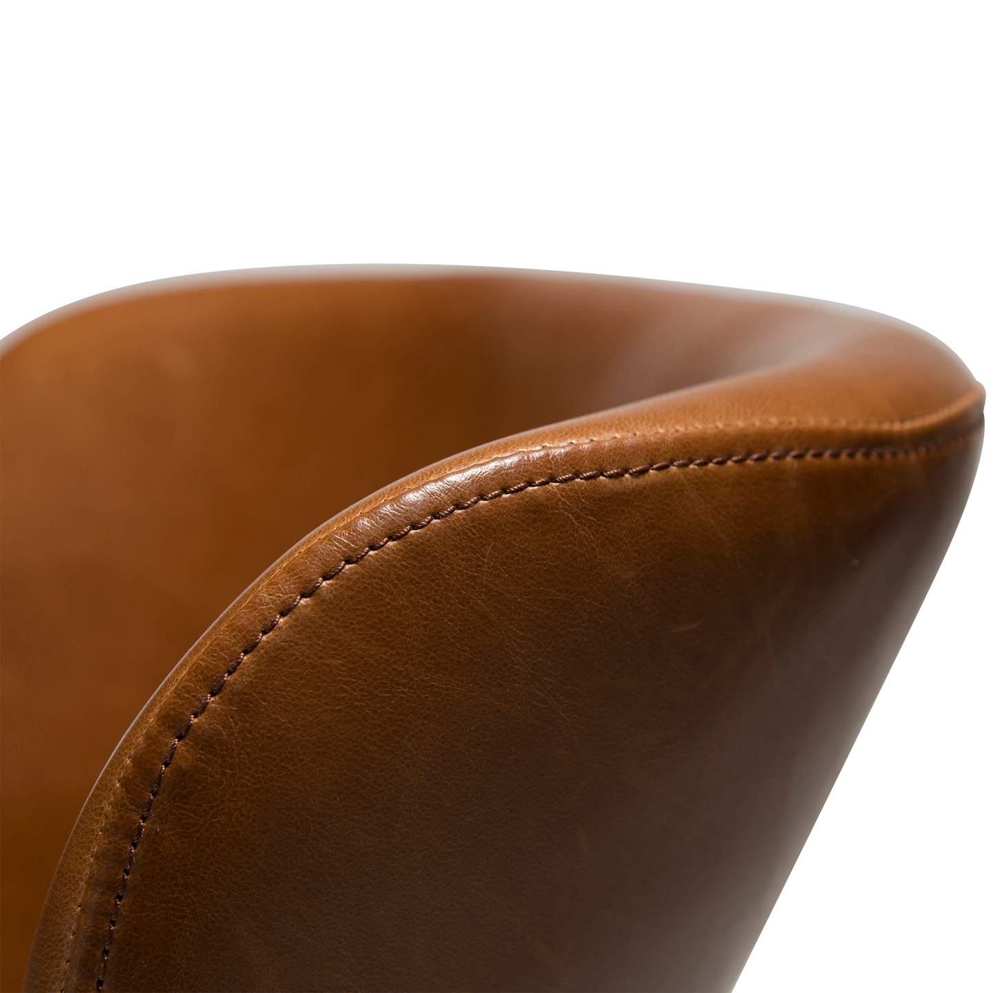 [var:Bezug=Vintage hellbraunes Kunstleder mit schwarzen Beinen] GAIA Loungesessel