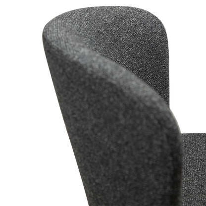 [var:Bezug=Kieselgrauer Bouclé-Stoff mit schwarzen Beinen] GLAM Barhocker