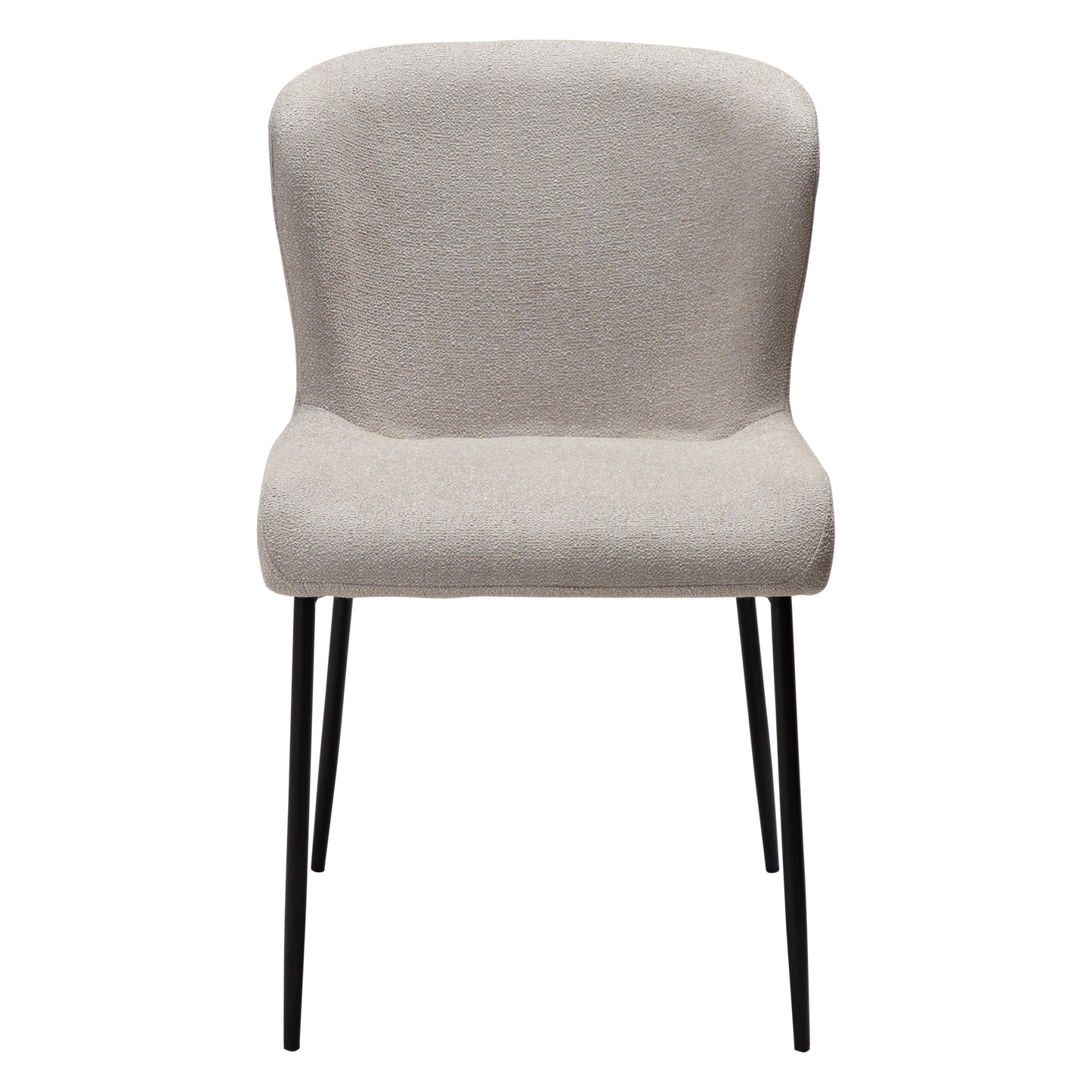 [var:Bezug=Kaschmir Bouclé-Gewebe mit schwarzen Beinen] GLAM Stuhl