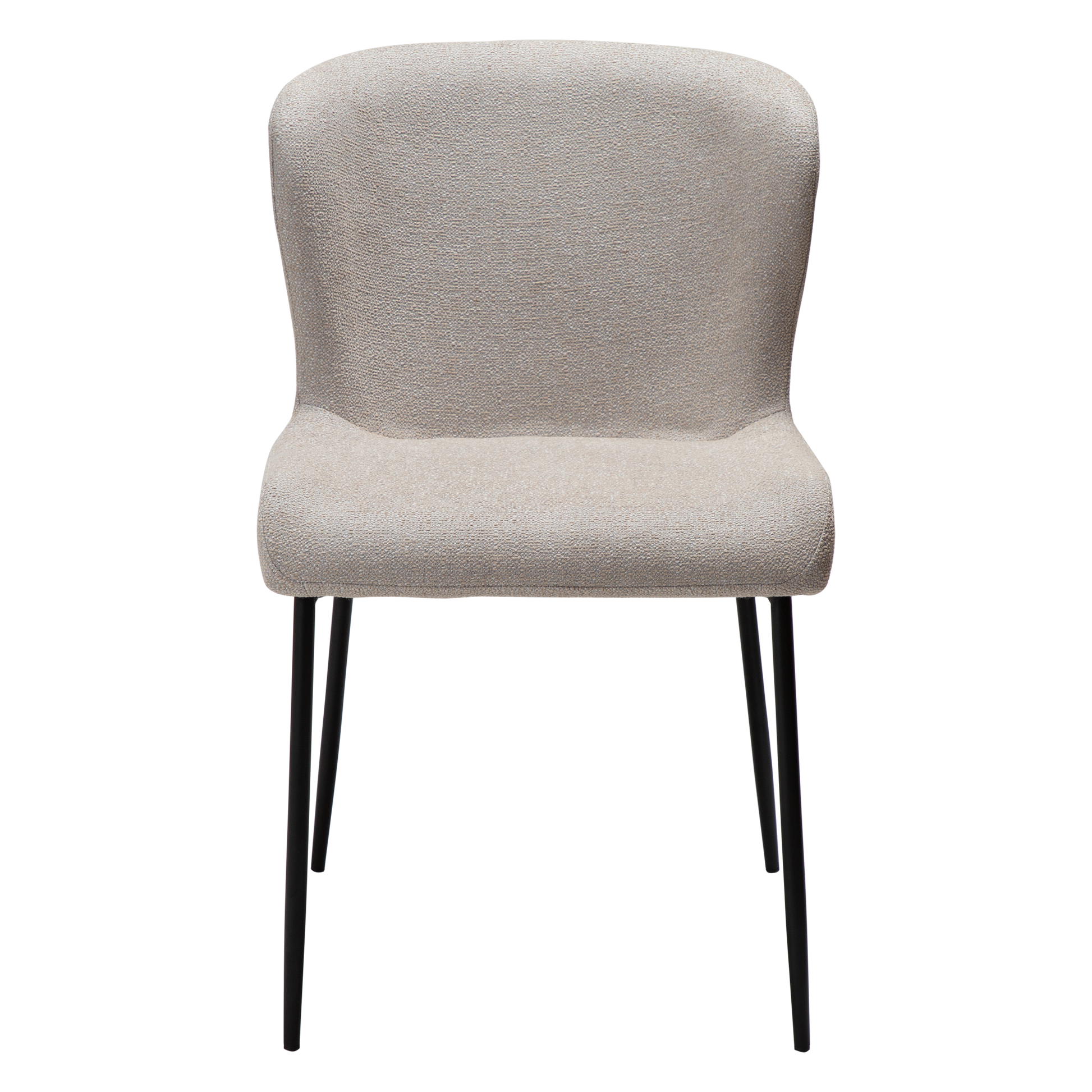 [var:Bezug=Kaschmir Bouclé-Gewebe mit schwarzen Beinen] GLAM Stuhl