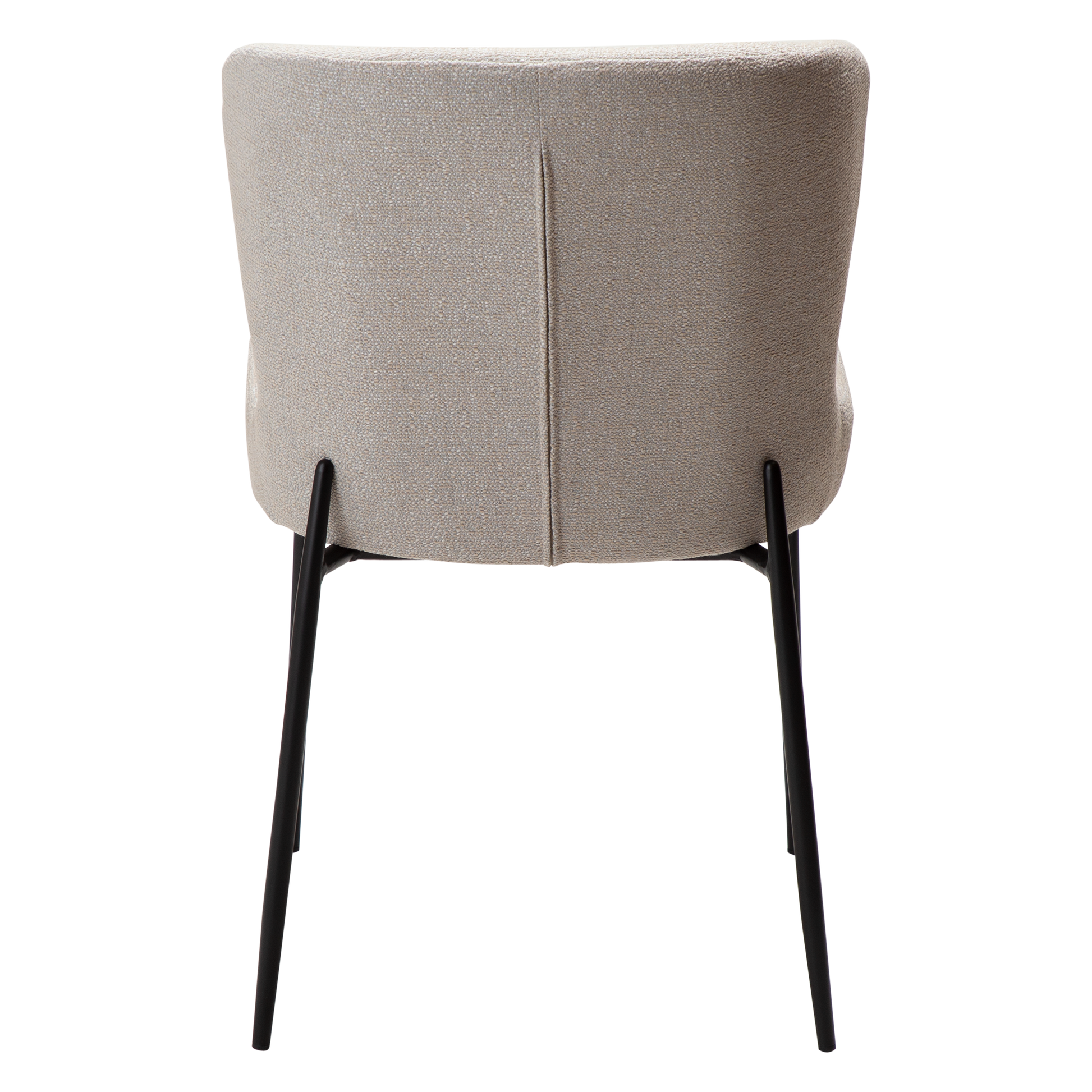 [var:Bezug=Kaschmir Bouclé-Gewebe mit schwarzen Beinen] GLAM Stuhl