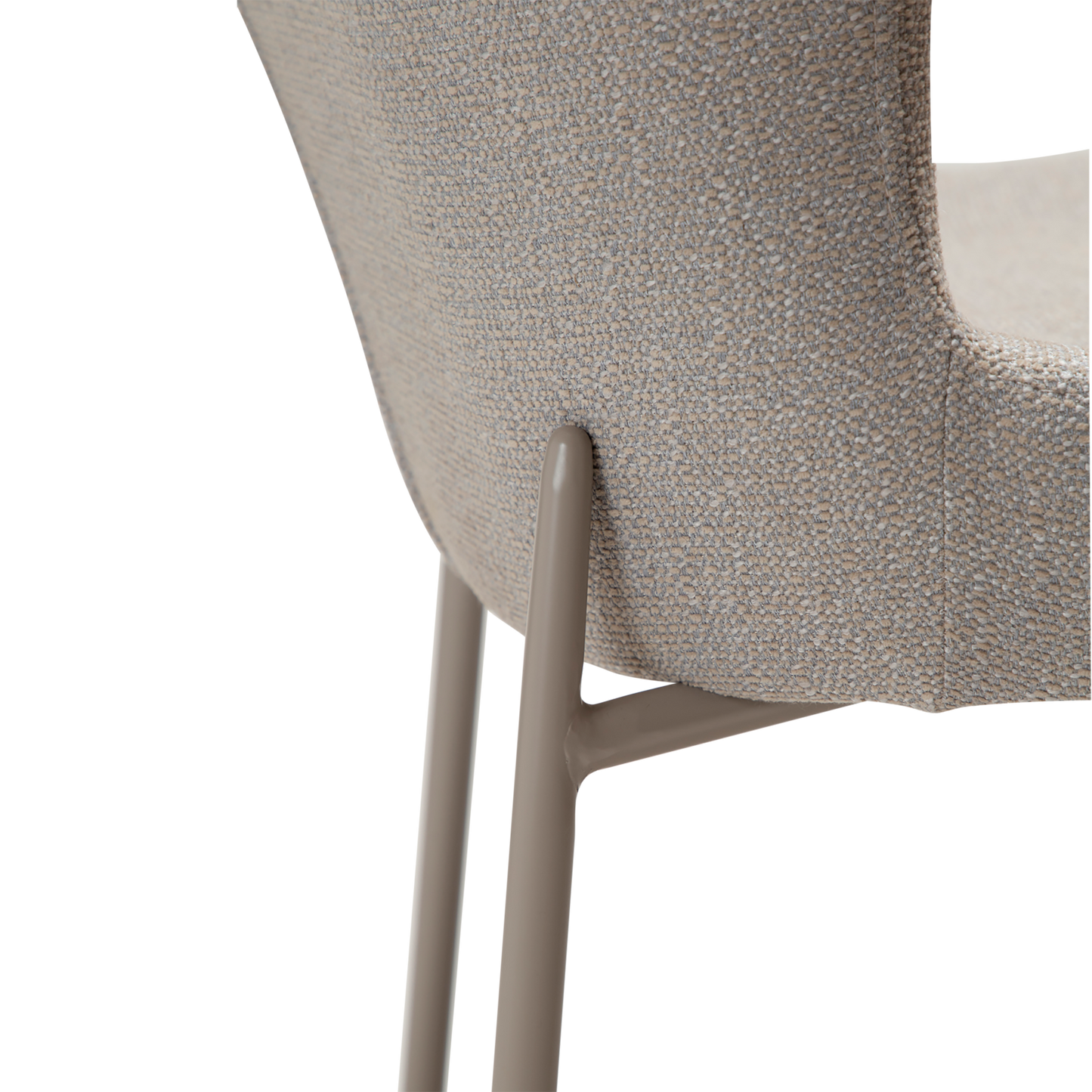 [var:Bezug=Kaschmir Bouclé-Stoff mit Kaschmir-Beinen] GLAM Stuhl