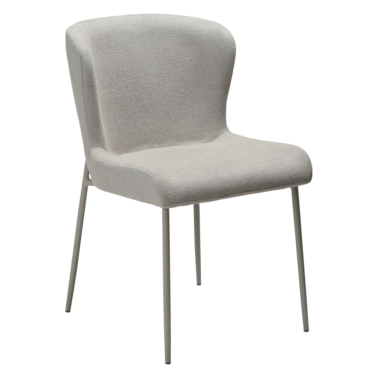 [var:Bezug=Kaschmir Bouclé-Stoff mit Kaschmir-Beinen] GLAM Stuhl