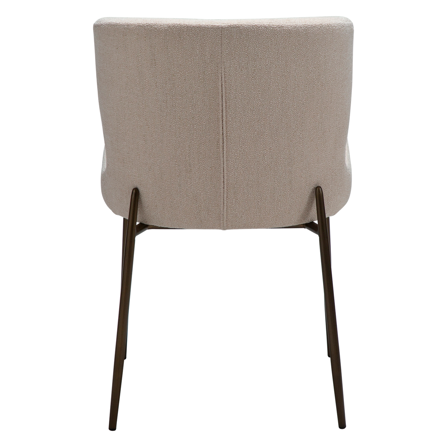 [var:Bezug=Creole Pink Bouclé-Stoff mit antiken Messingmetallbeinen] GLAM Stuhl