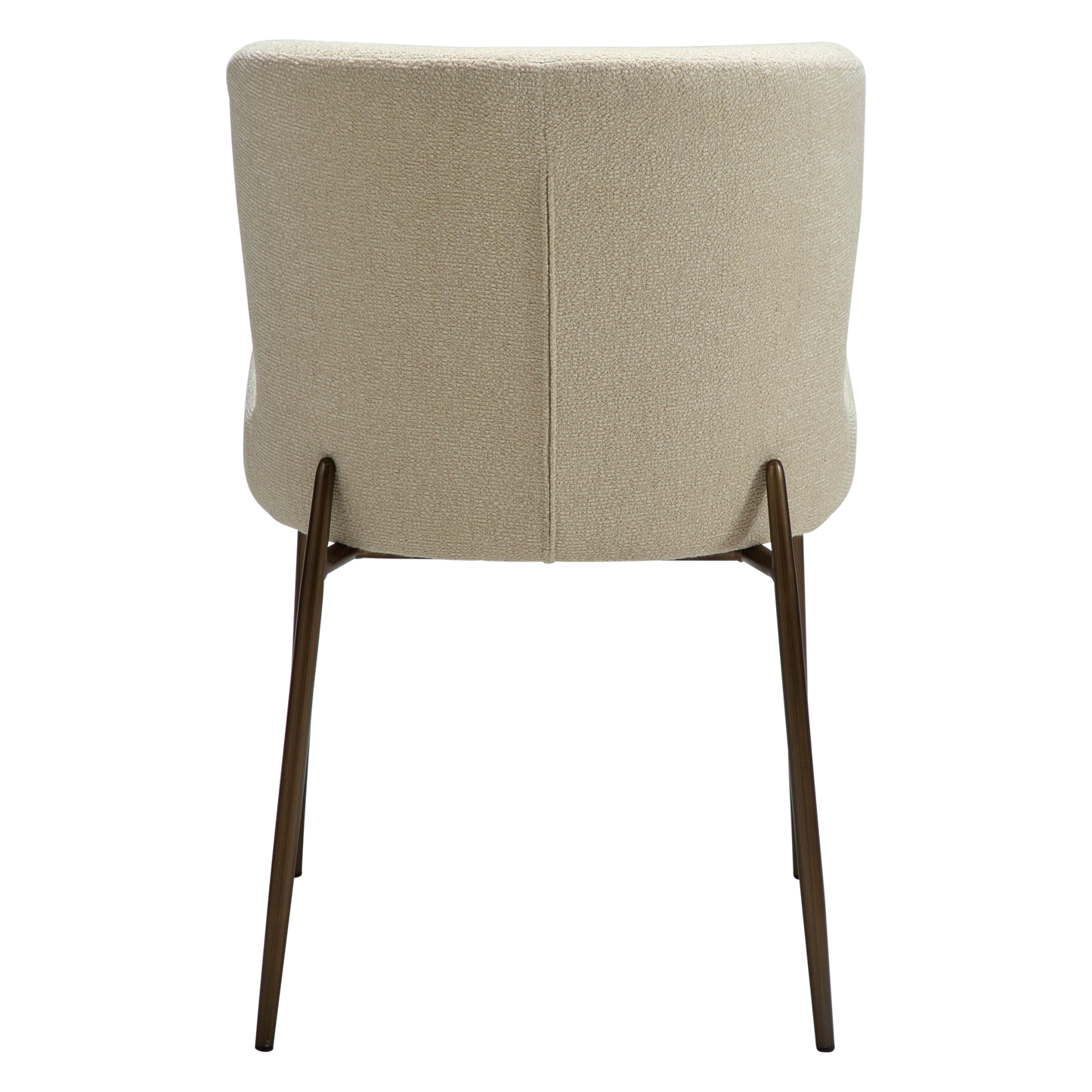 [var:Bezug=Frosted Almond Bouclé-Gewebe mit Schimmer & antiken Messingbeinen] GLAM Stuhl