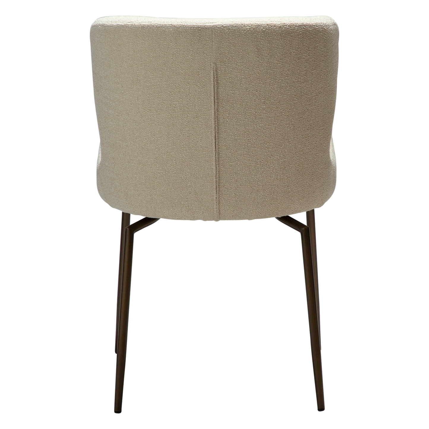 [var:Bezug=Frosted Almond Bouclé-Gewebe mit Schimmer und antiken Messing-Drehbeinen] GLAM Drehstuhl