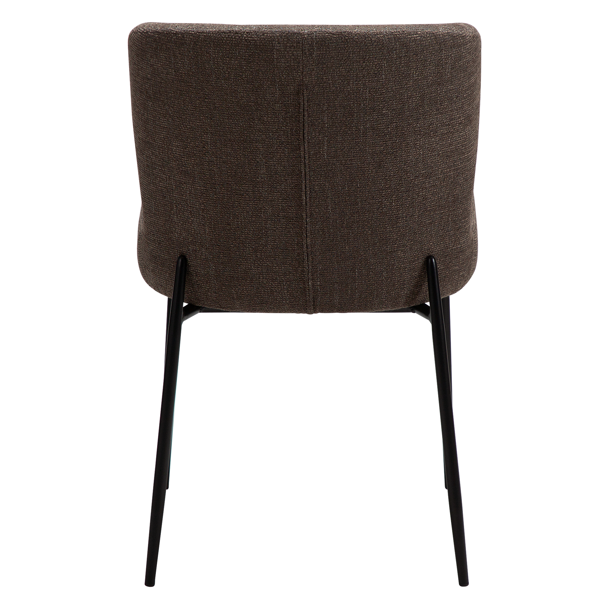 [var:Bezug=Hauptbrauner Bouclé-Stoff mit schwarzen Beinen] GLAM Stuhl