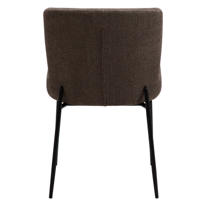 [var:Bezug=Hauptbrauner Bouclé-Stoff mit schwarzen Beinen] GLAM Stuhl