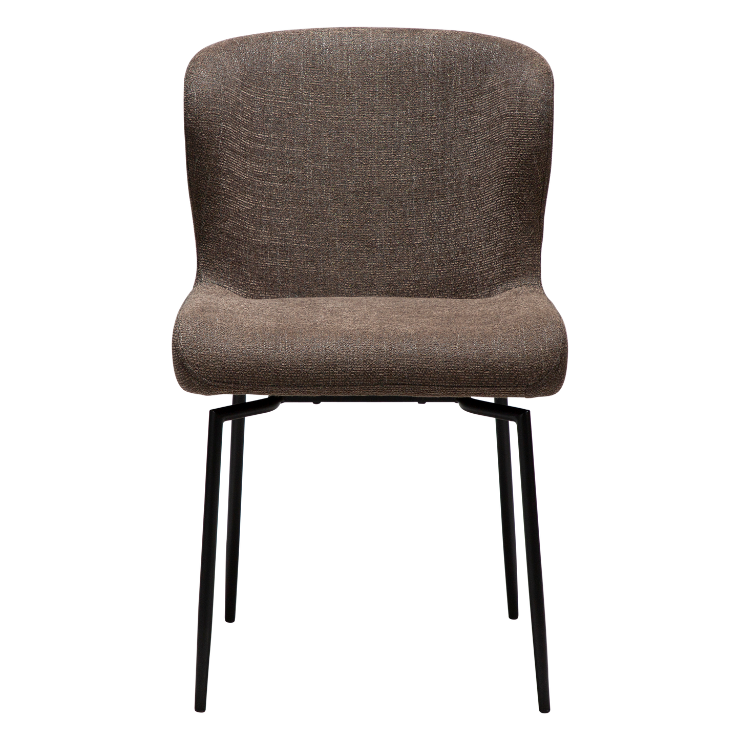 [var:Bezug=Hauptbrauner Bouclé-Stoff mit schwarzen Schwenkbeinen] GLAM Drehstuhl