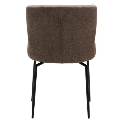 [var:Bezug=Hauptbrauner Bouclé-Stoff mit schwarzen Schwenkbeinen] GLAM Drehstuhl