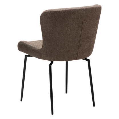 [var:Bezug=Hauptbrauner Bouclé-Stoff mit schwarzen Schwenkbeinen] GLAM Drehstuhl