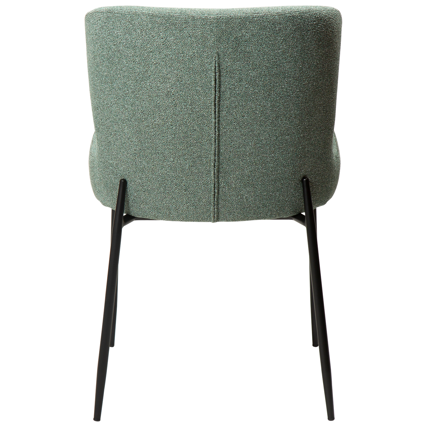 [var:Bezug=Kieselgrüner Bouclé-Stoff mit schwarzen Beinen] GLAM Stuhl