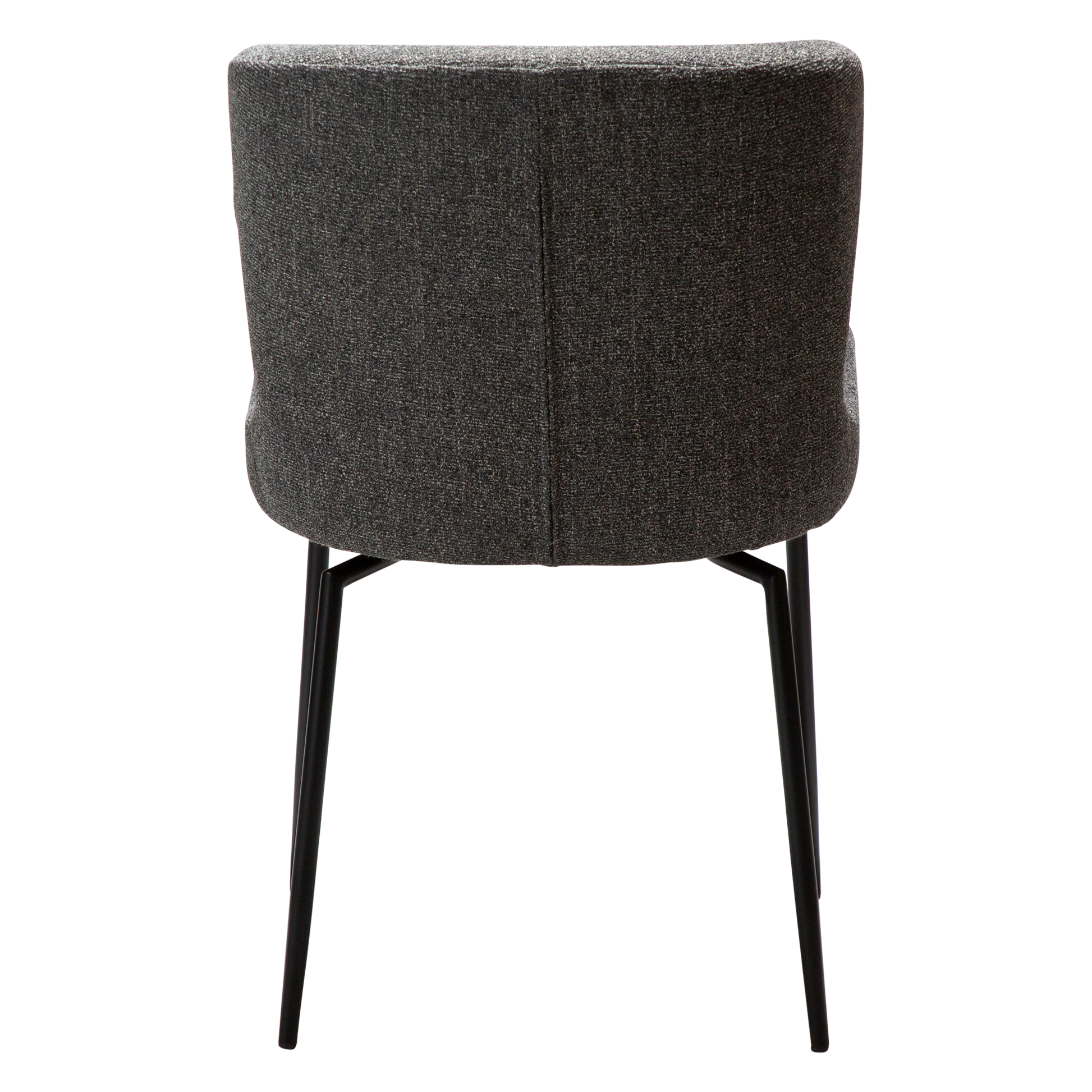 [var:Bezug=Kieselgrauer Bouclé-Stoff mit schwarzen Drehbeinen] GLAM Drehstuhl