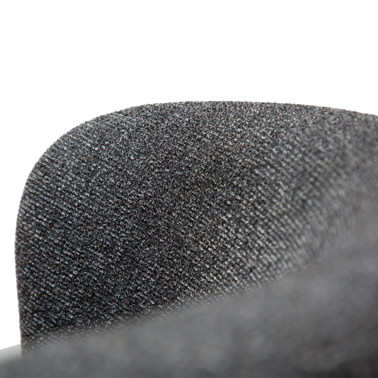 [var:Bezug=Kieselgrauer Bouclé-Stoff mit schwarzen Drehbeinen] GLAM Drehstuhl