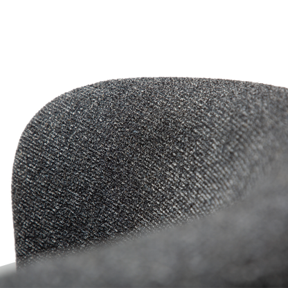 [var:Bezug=Kieselgrauer Bouclé-Stoff mit schwarzen Drehbeinen] GLAM Drehstuhl