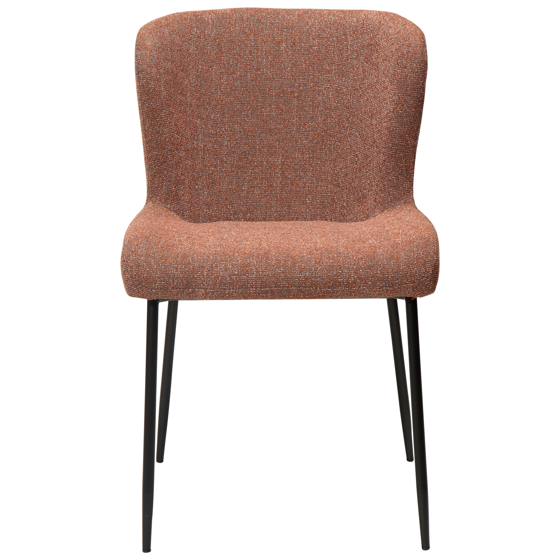 [var:Bezug=Kieselschwarzer Bouclé-Stoff mit schwarzen Beinen] GLAM Stuhl