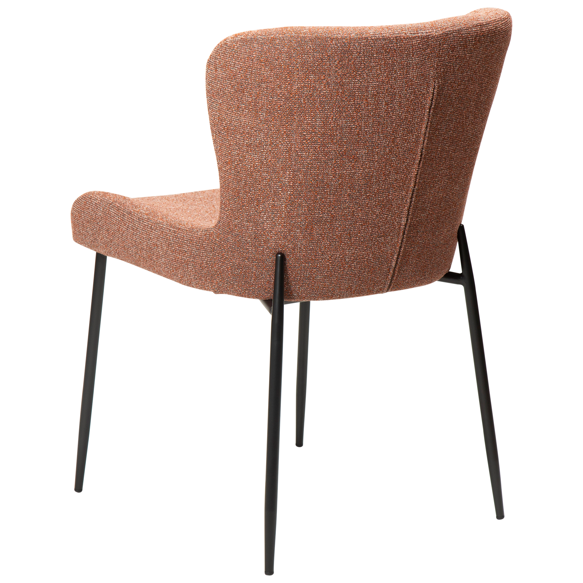 [var:Bezug=Kieselschwarzer Bouclé-Stoff mit schwarzen Beinen] GLAM Stuhl