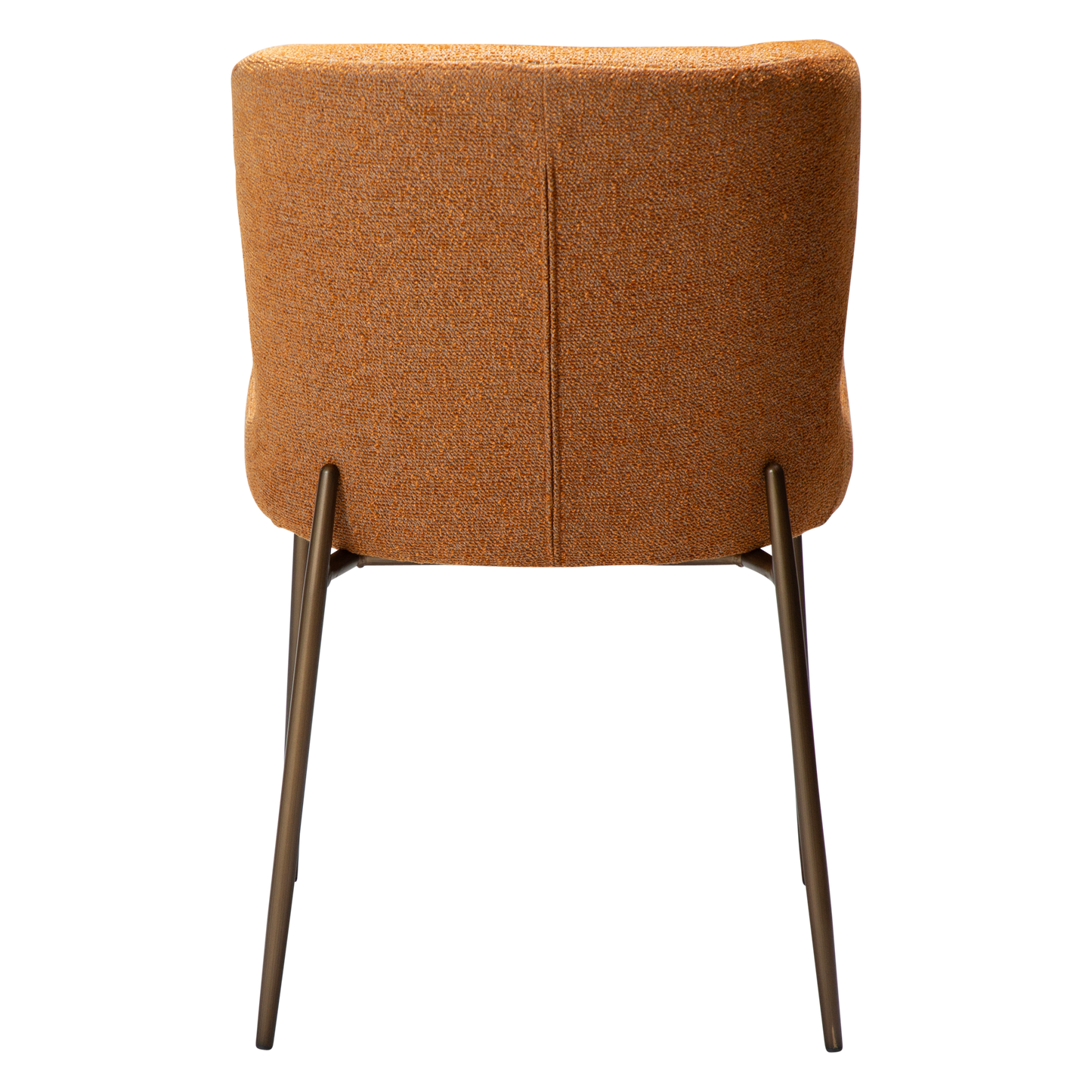 [var:Bezug=Kürbisgewürz Bouclé-Stoff mit antiken Messingbeinen] GLAM Stuhl