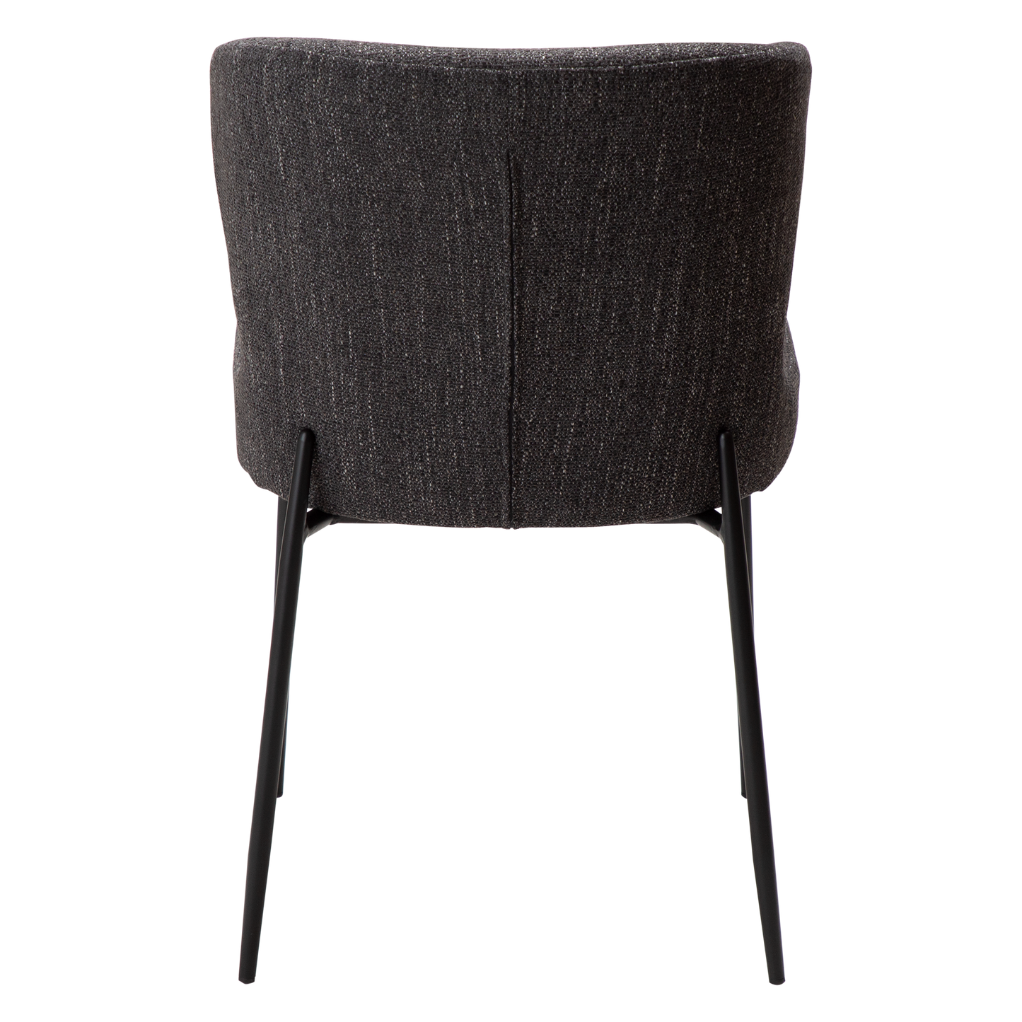 [var:Bezug=Raben schwarzes Bouclé-Gewebe mit schwarzen Beinen] GLAM Stuhl