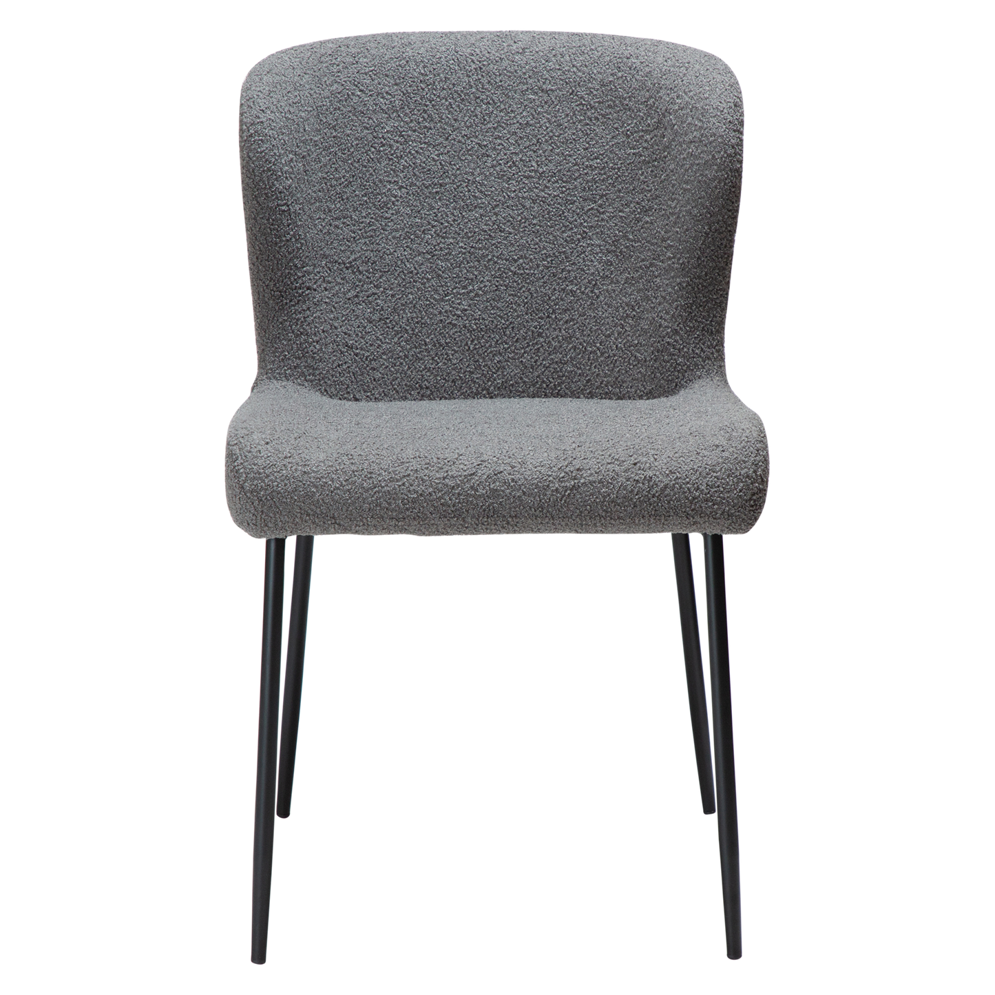 [var:Bezug=Stone RPES Bouclé-Stoff mit schwarzen Beinen] GLAM Stuhl