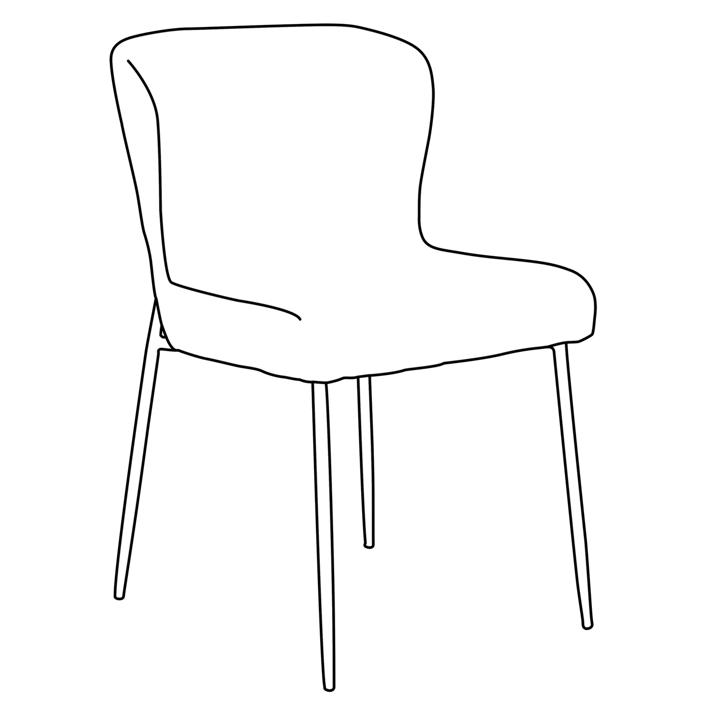 [var:Bezug=Dunkelolivfarbenes Bouclé-Gewebe mit antiken Zinnbeinen] GLAM Stuhl