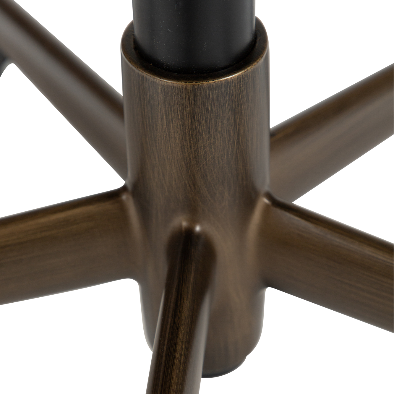 [var:Bezug=Frosted Almond Bouclé-Stoff mit antiker Messing-Bürobasis] GLAM Bürostuhl