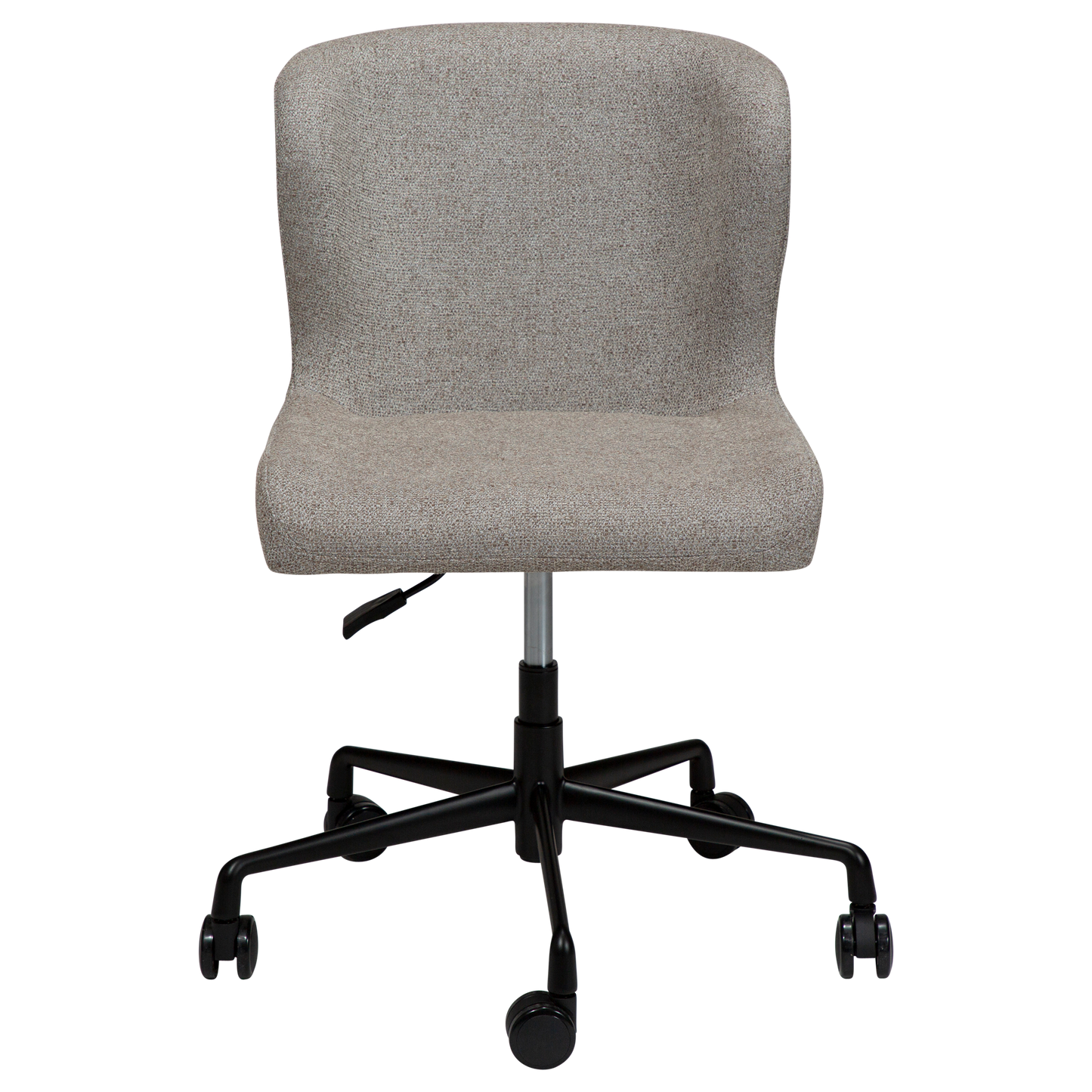 [var:Bezug=Kiesel Erde Bouclé mit schwarzer Bürobasis] GLAM Bürostuhl