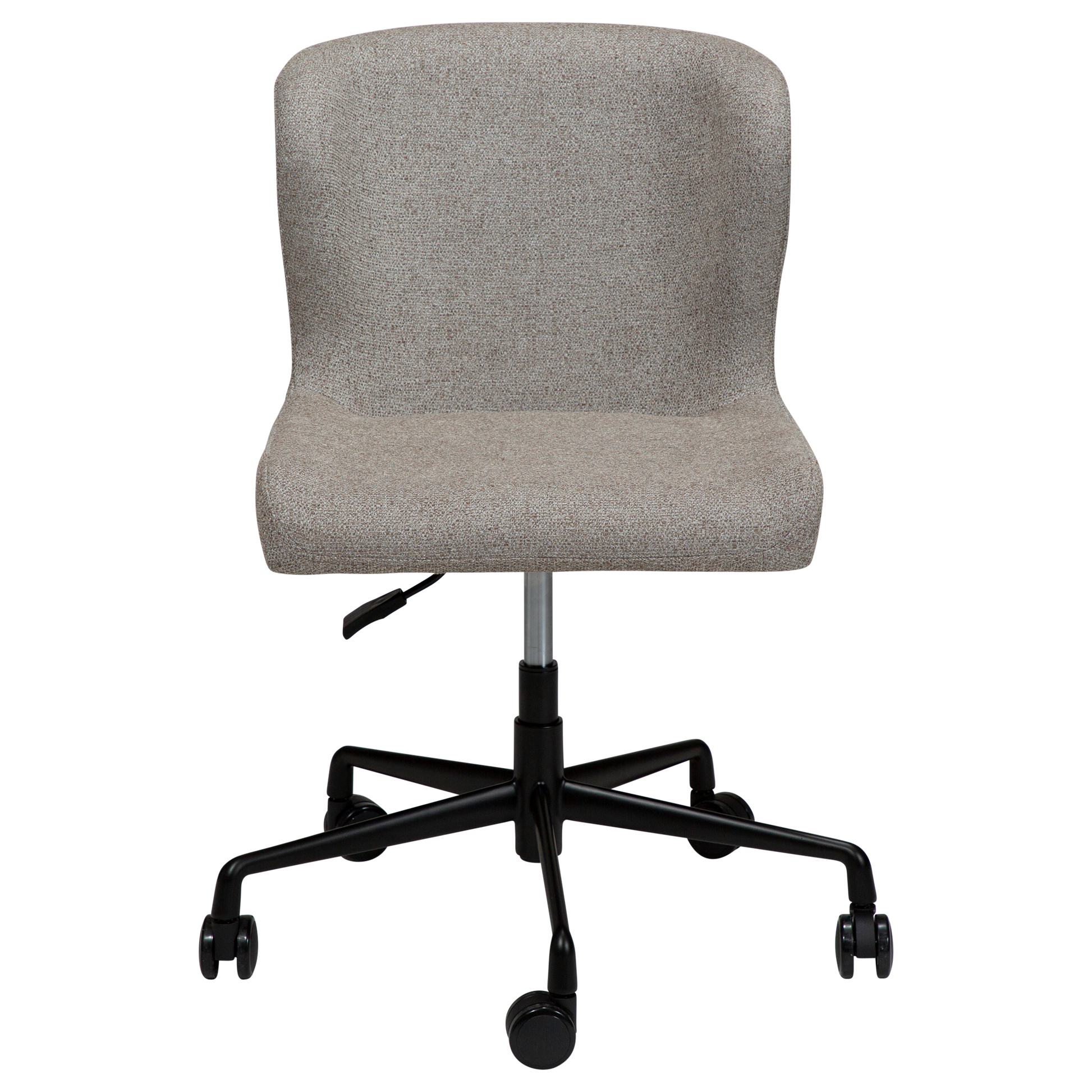 [var:Bezug=Kiesel Erde Bouclé mit schwarzer Bürobasis] GLAM Bürostuhl