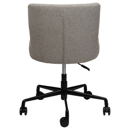 [var:Bezug=Kiesel Erde Bouclé mit schwarzer Bürobasis] GLAM Bürostuhl