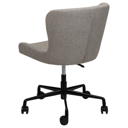 [var:Bezug=Kiesel Erde Bouclé mit schwarzer Bürobasis] GLAM Bürostuhl