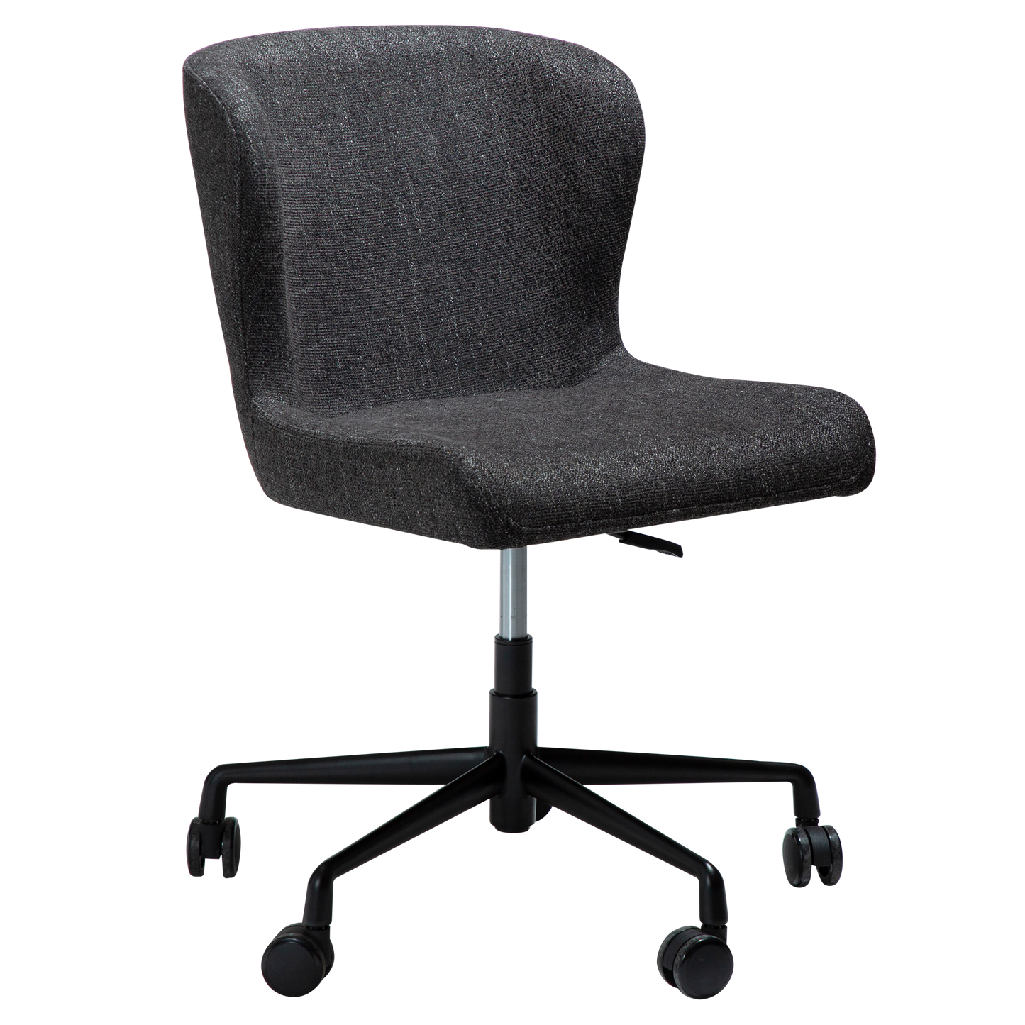 [var:Bezug=Raben Schwarz Bouclé mit schwarzem Bürobasis] GLAM Bürostuhl