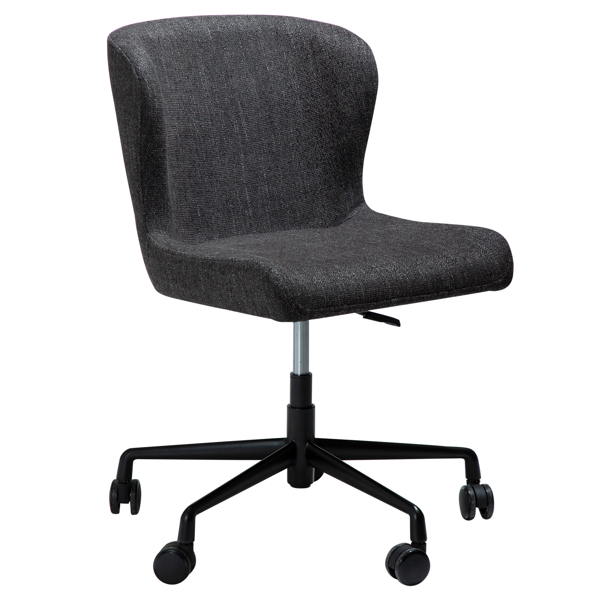 [var:Bezug=Raben Schwarz Bouclé mit schwarzem Bürobasis] GLAM Bürostuhl