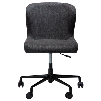 [var:Bezug=Raben Schwarz Bouclé mit schwarzem Bürobasis] GLAM Bürostuhl