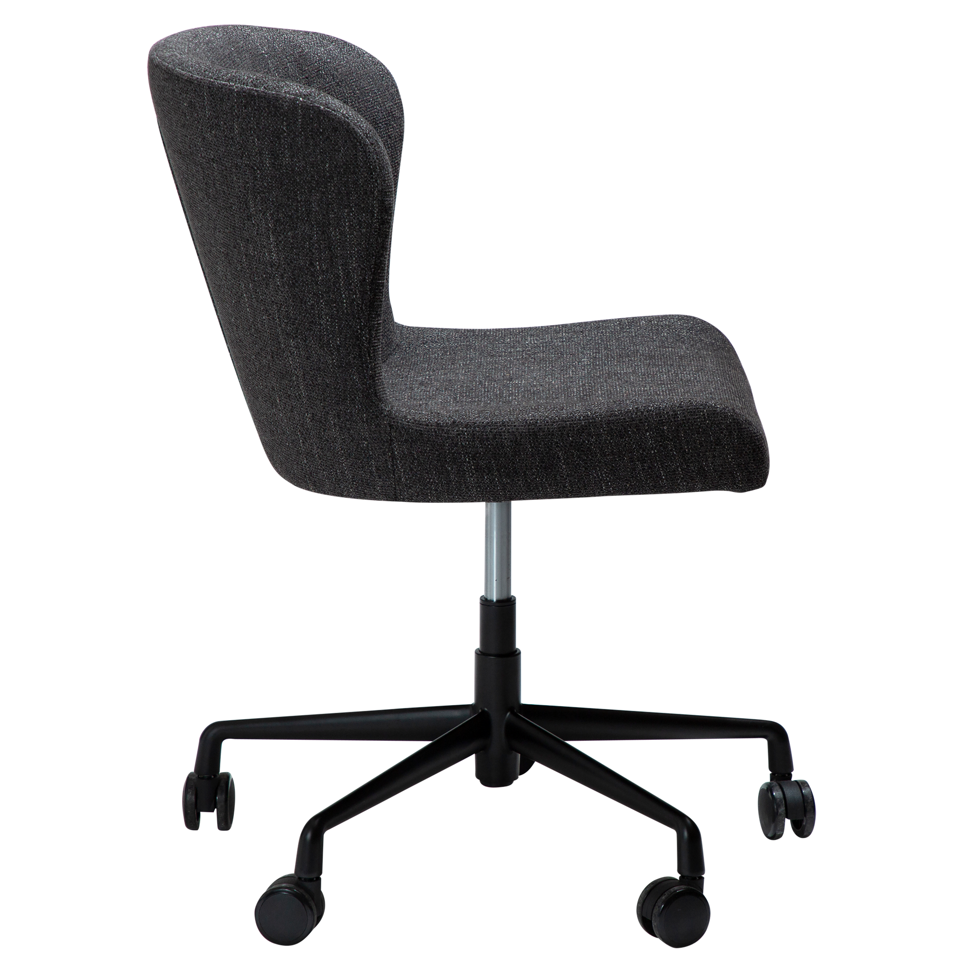 [var:Bezug=Raben Schwarz Bouclé mit schwarzem Bürobasis] GLAM Bürostuhl