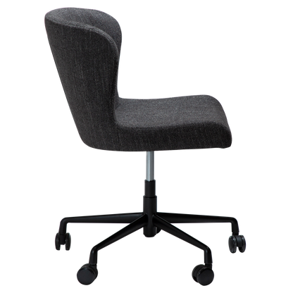 [var:Bezug=Raben Schwarz Bouclé mit schwarzem Bürobasis] GLAM Bürostuhl