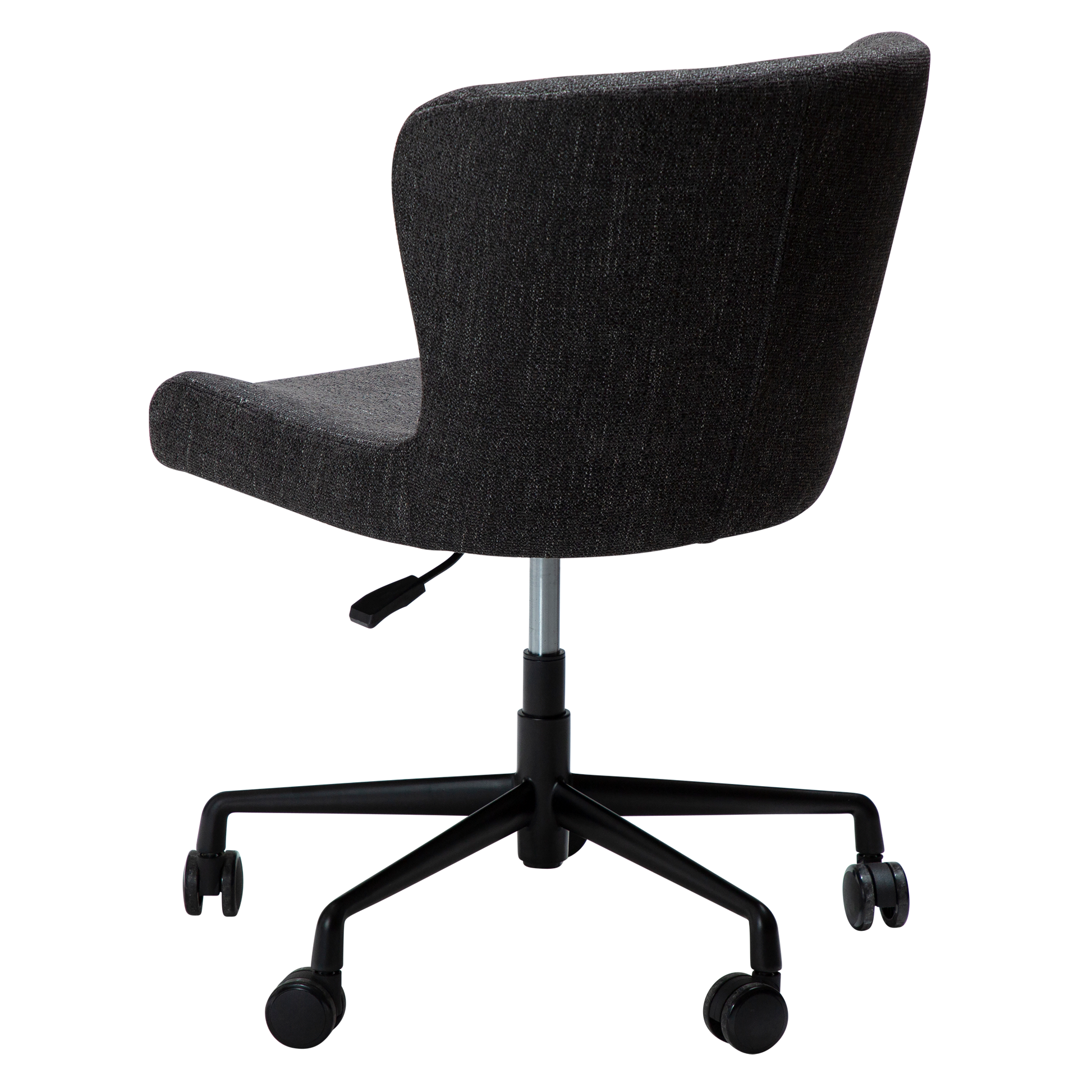 [var:Bezug=Raben Schwarz Bouclé mit schwarzem Bürobasis] GLAM Bürostuhl
