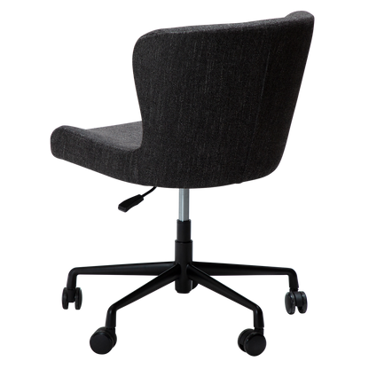 [var:Bezug=Raben Schwarz Bouclé mit schwarzem Bürobasis] GLAM Bürostuhl