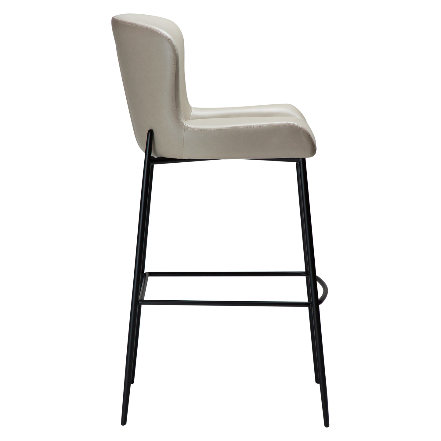 [var:Bezug=Kaschmir Kunstleder mit schwarzen Beinen] GLAMOURÖSER Barhocker
