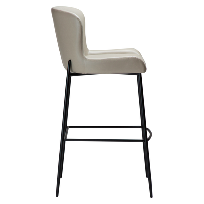 [var:Bezug=Kaschmir Kunstleder mit schwarzen Beinen] GLAMOURÖSER Barhocker