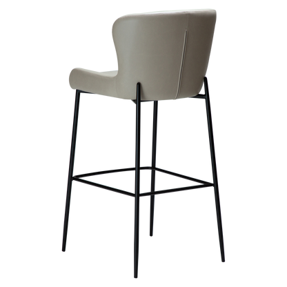 [var:Bezug=Kaschmir Kunstleder mit schwarzen Beinen] GLAMOURÖSER Barhocker