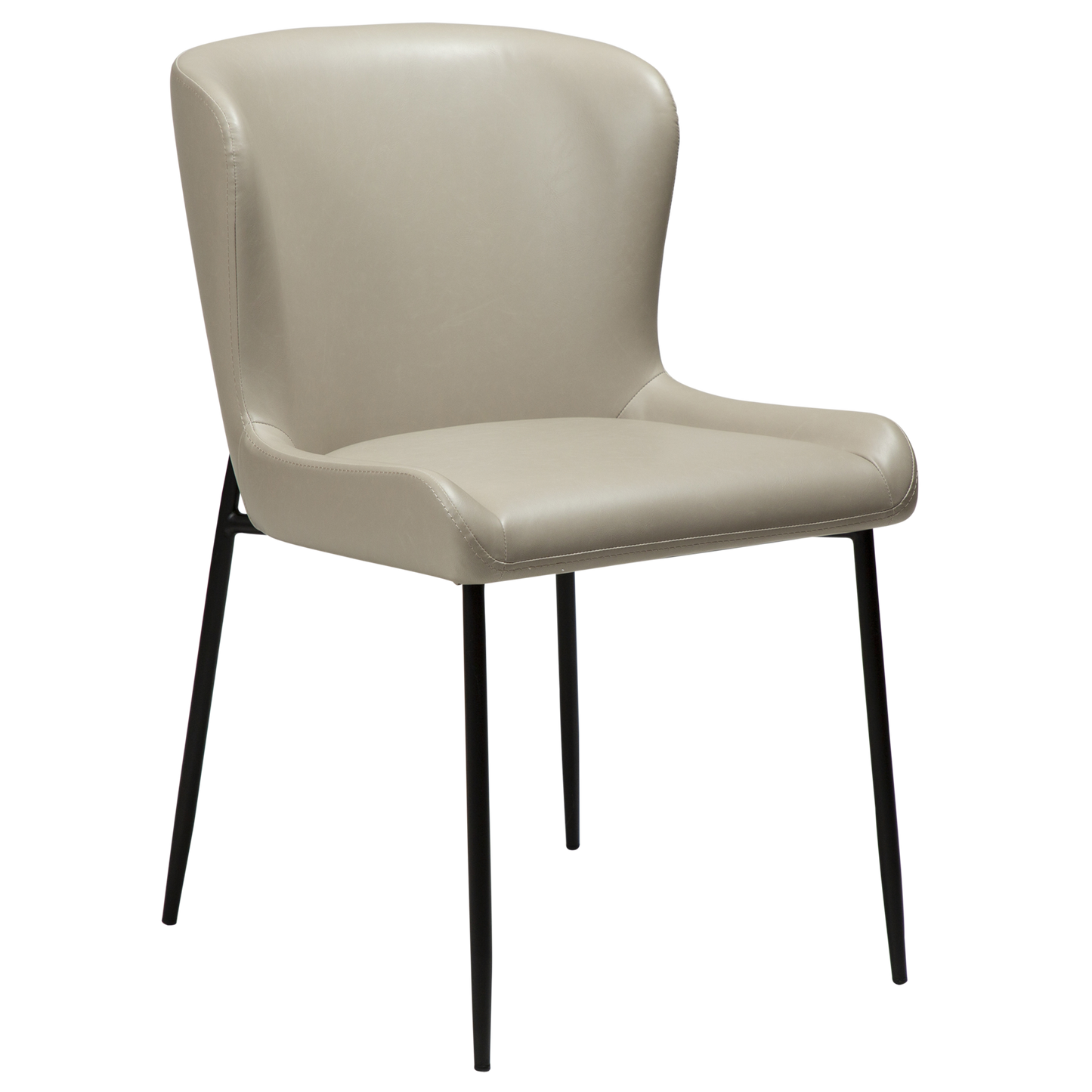 [var:Bezug=Kaschmir Kunstleder mit schwarzen Beinen] GLAMOURÖSER Stuhl