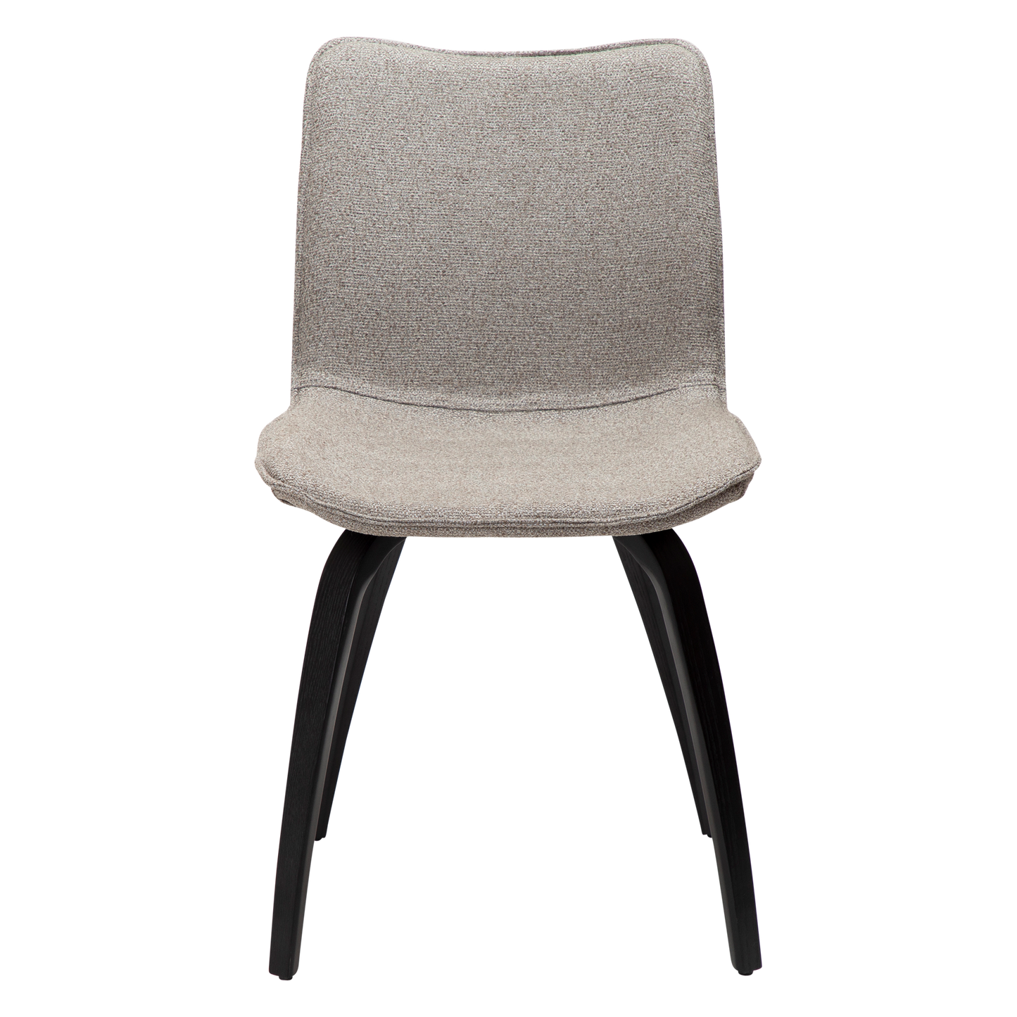 [var:Bezug=Kieselerde Bouclé-Stoff mit schwarz gebeizten Eschenbeinen] GLEE Stuhl