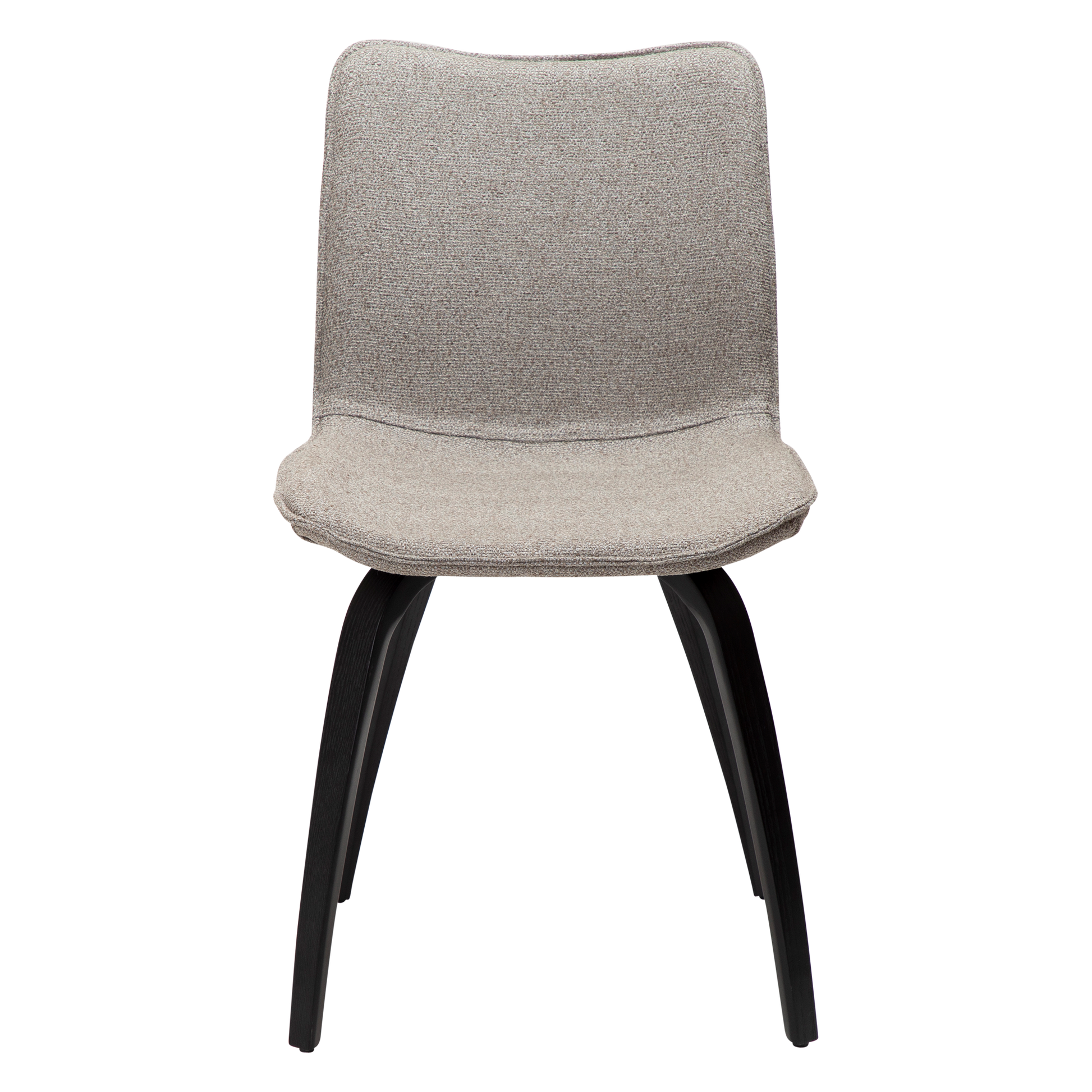 [var:Bezug=Kieselerde Bouclé-Stoff mit schwarz gebeizten Eschenbeinen] GLEE Stuhl