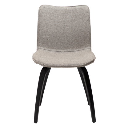 [var:Bezug=Kieselerde Bouclé-Stoff mit schwarz gebeizten Eschenbeinen] GLEE Stuhl