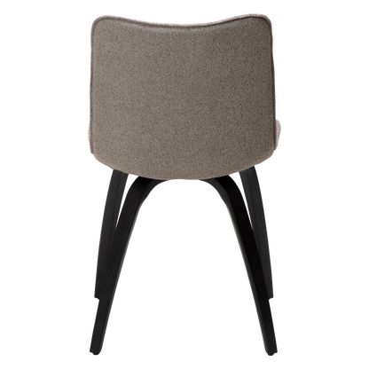 [var:Bezug=Kieselerde Bouclé-Stoff mit schwarz gebeizten Eschenbeinen] GLEE Stuhl