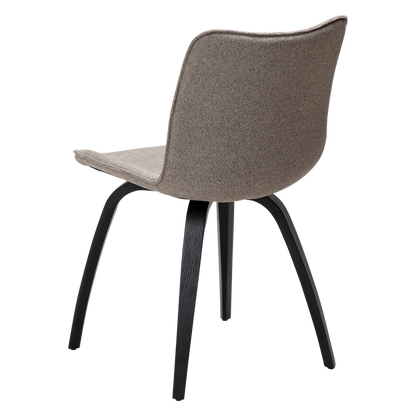 [var:Bezug=Kieselerde Bouclé-Stoff mit schwarz gebeizten Eschenbeinen] GLEE Stuhl