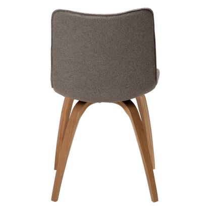 [var:Bezug=kiesel erdfarben Bouclé-Stoff mit Eichenbeinen] GLEE Stuhl